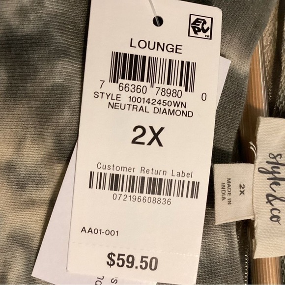 Style & Co. Tops Style & Co Oversized Tie-Dye Size size 2X - Picture 5 of 6